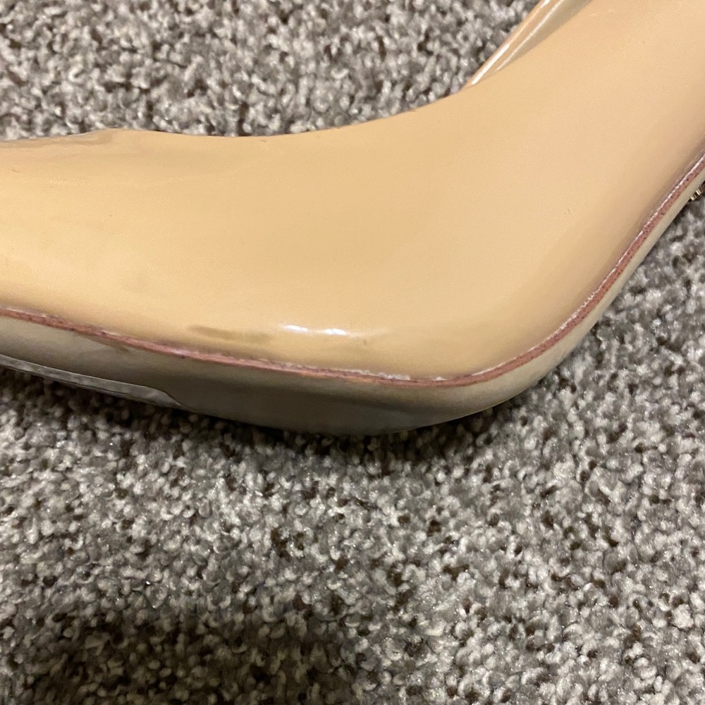 Sam Edelman Nude Patent Pointed-Toe Stiletto Pumps - Picture 4 of 10